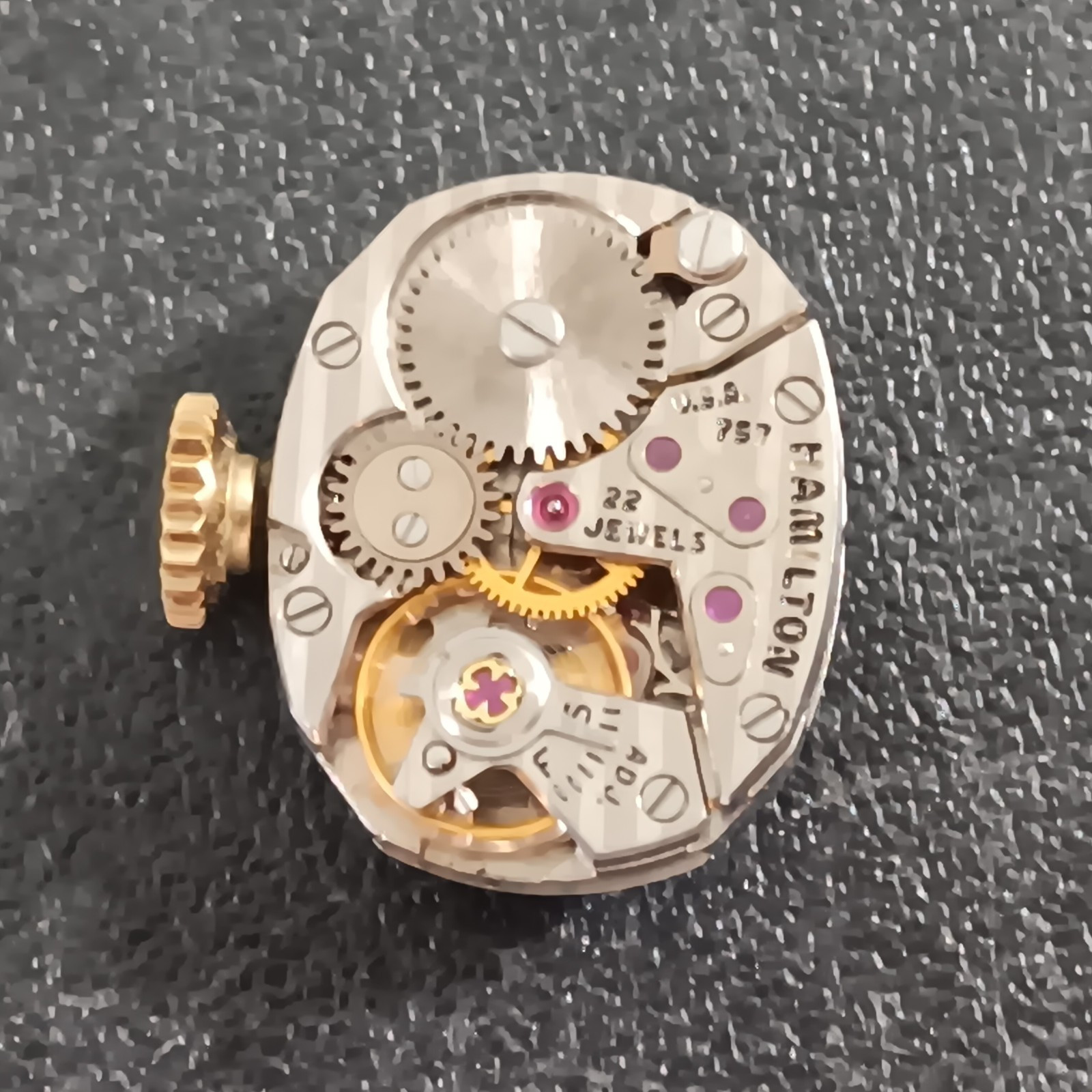 Ladies Hamilton 22J Medallion 10K G.F. Wristwatch W/Domed Crystal (Working)