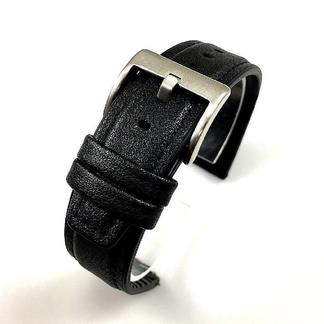 Steel & Leather Replacement Watch Band Fits Casio AMW-810 AMW810L-1AV
