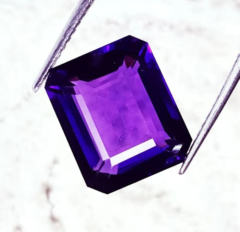 Awesome Emerald Cut Violet Taaffeite Natural 120 Ct EGL Certified Loose Gemstone
