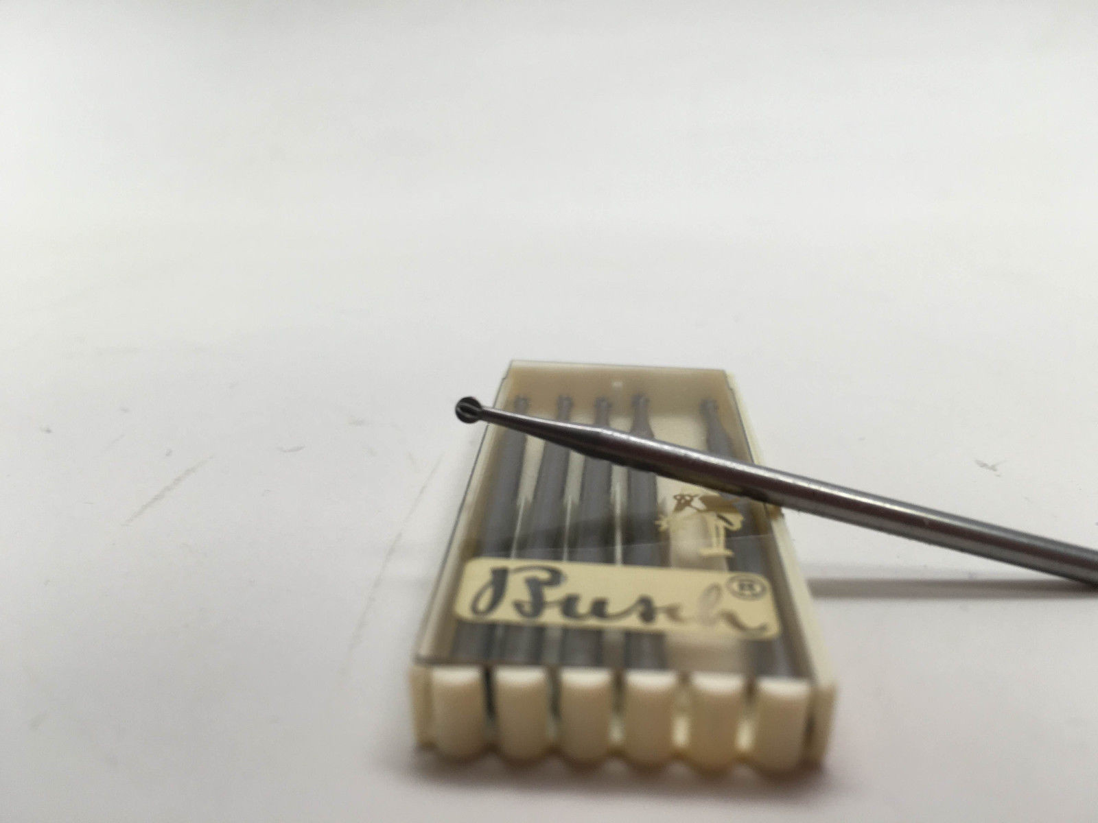 BUSCH BURS FIGURE 1 ROUND BALL BUR 0.25mm-5.00mm BOX of 6 JEWELERS BURS GERMANY