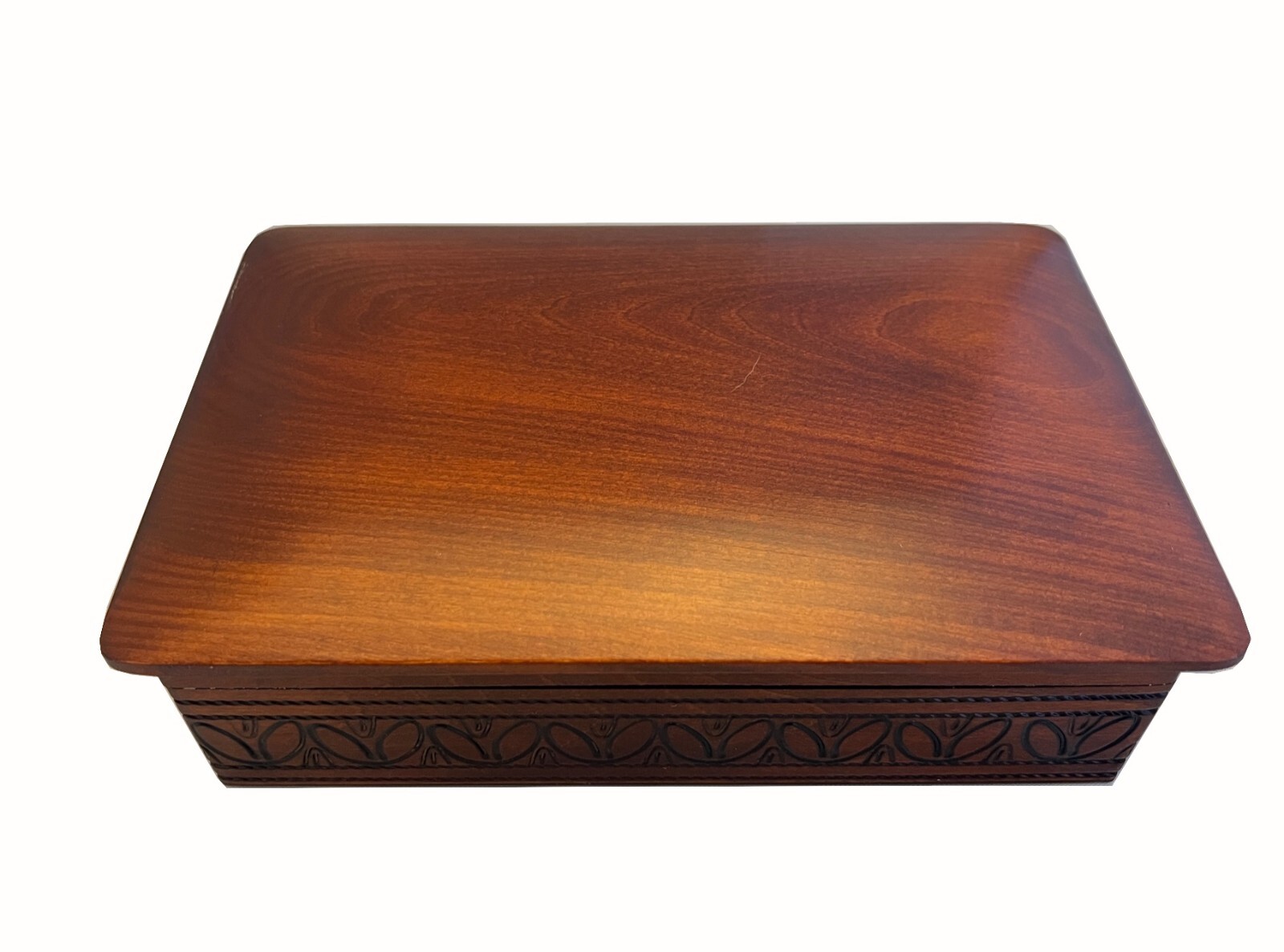 Decorative Wood Box Classic Mens Jewelry Box Handmade Wood Keepsake from Poland
