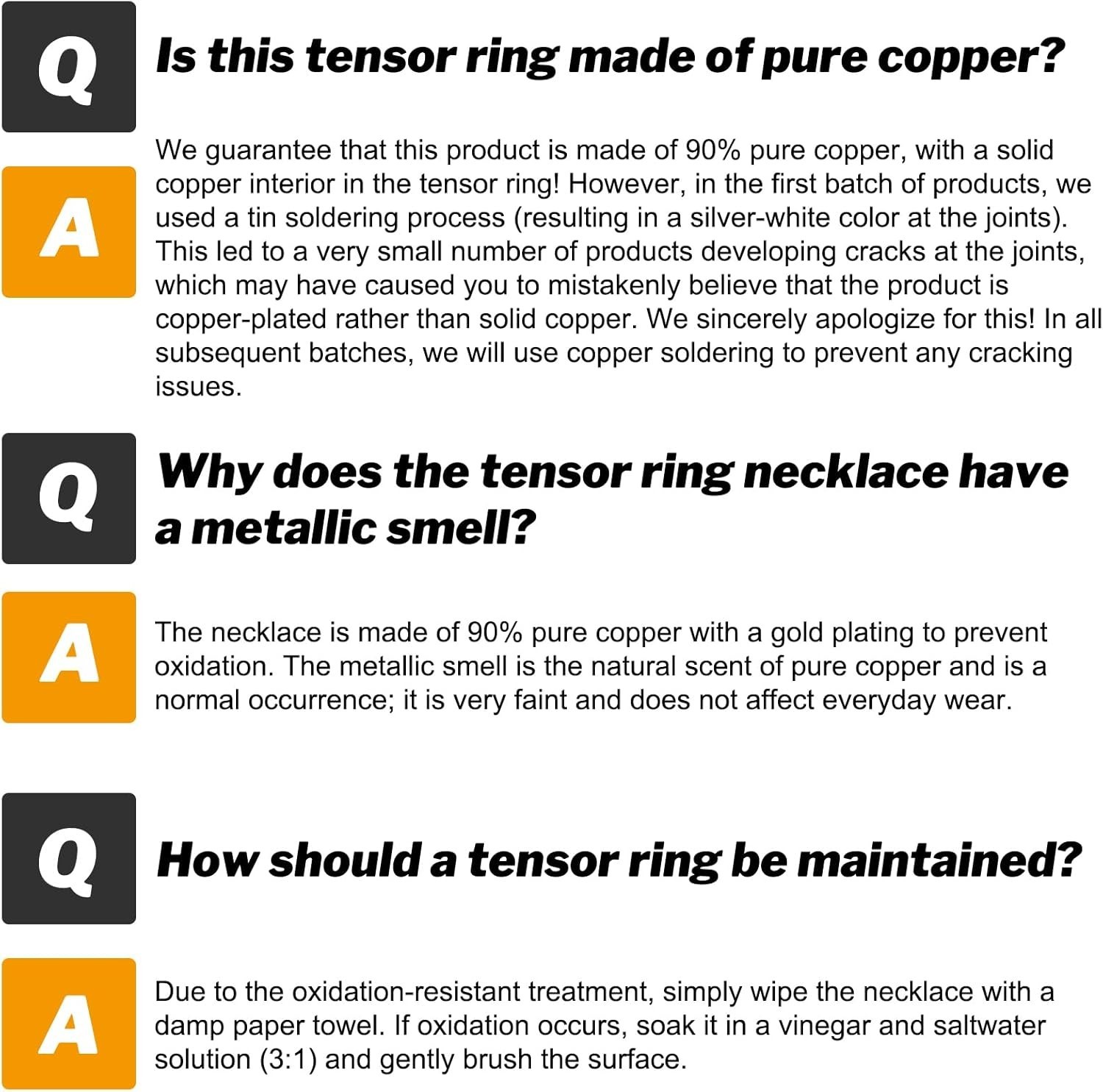 3 Ring Cubit Tensor Pendant – Energizing Copper Amulet for Spiritual Awakening