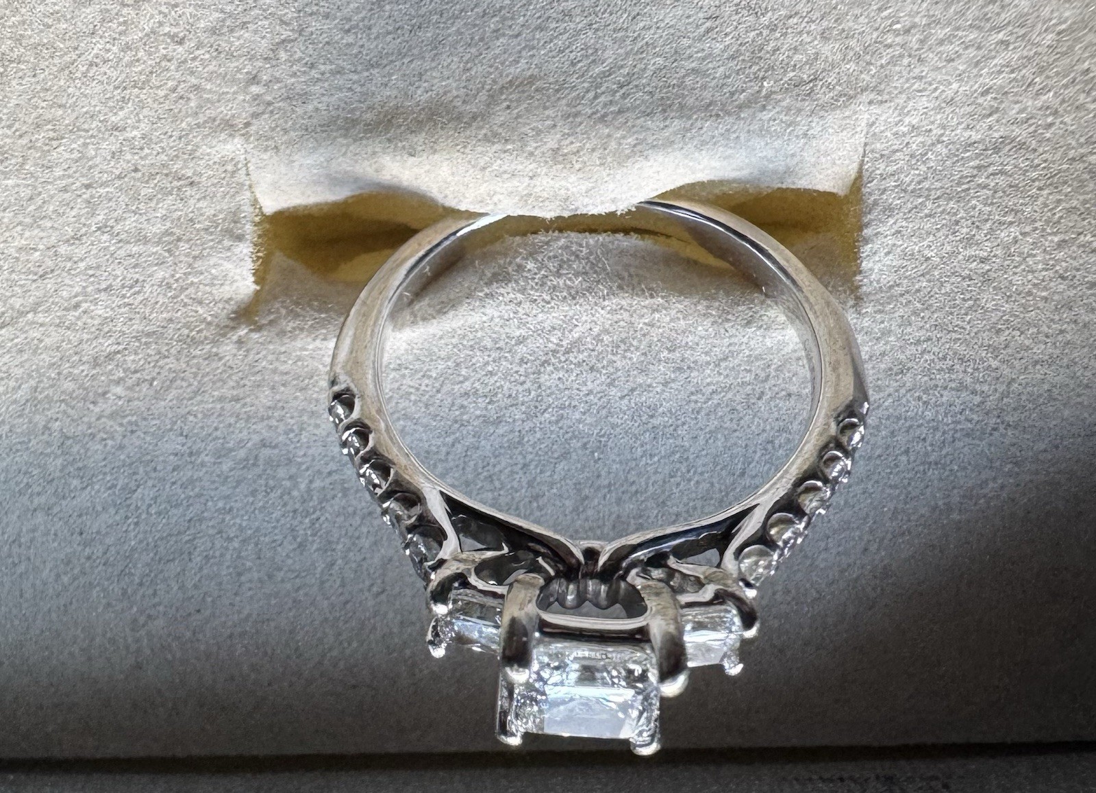 Zales 1.5 Ct T.W Diamond Bridal Set 14K Gold Wedding Ring Set