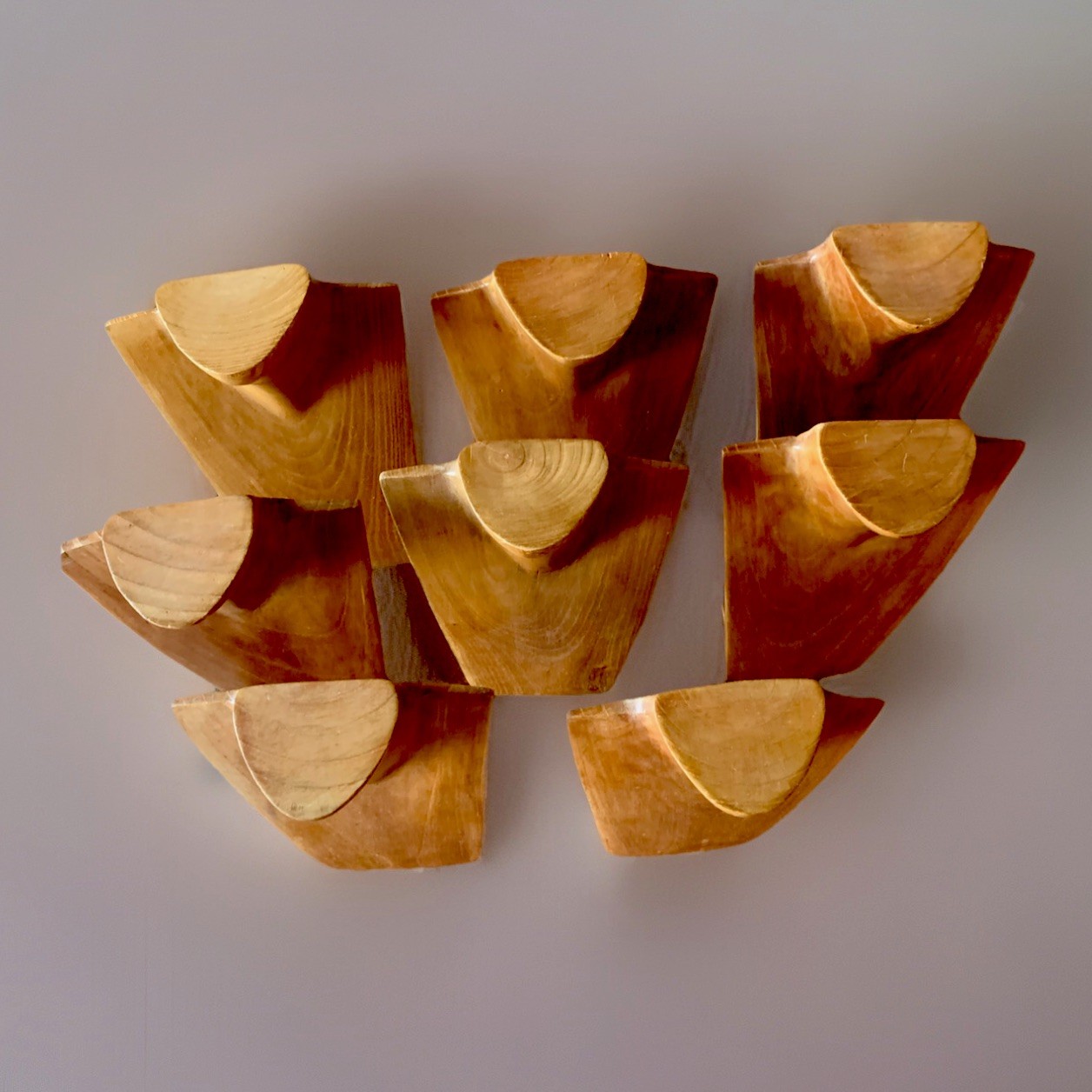 Solid Wood Display Necklace Holder