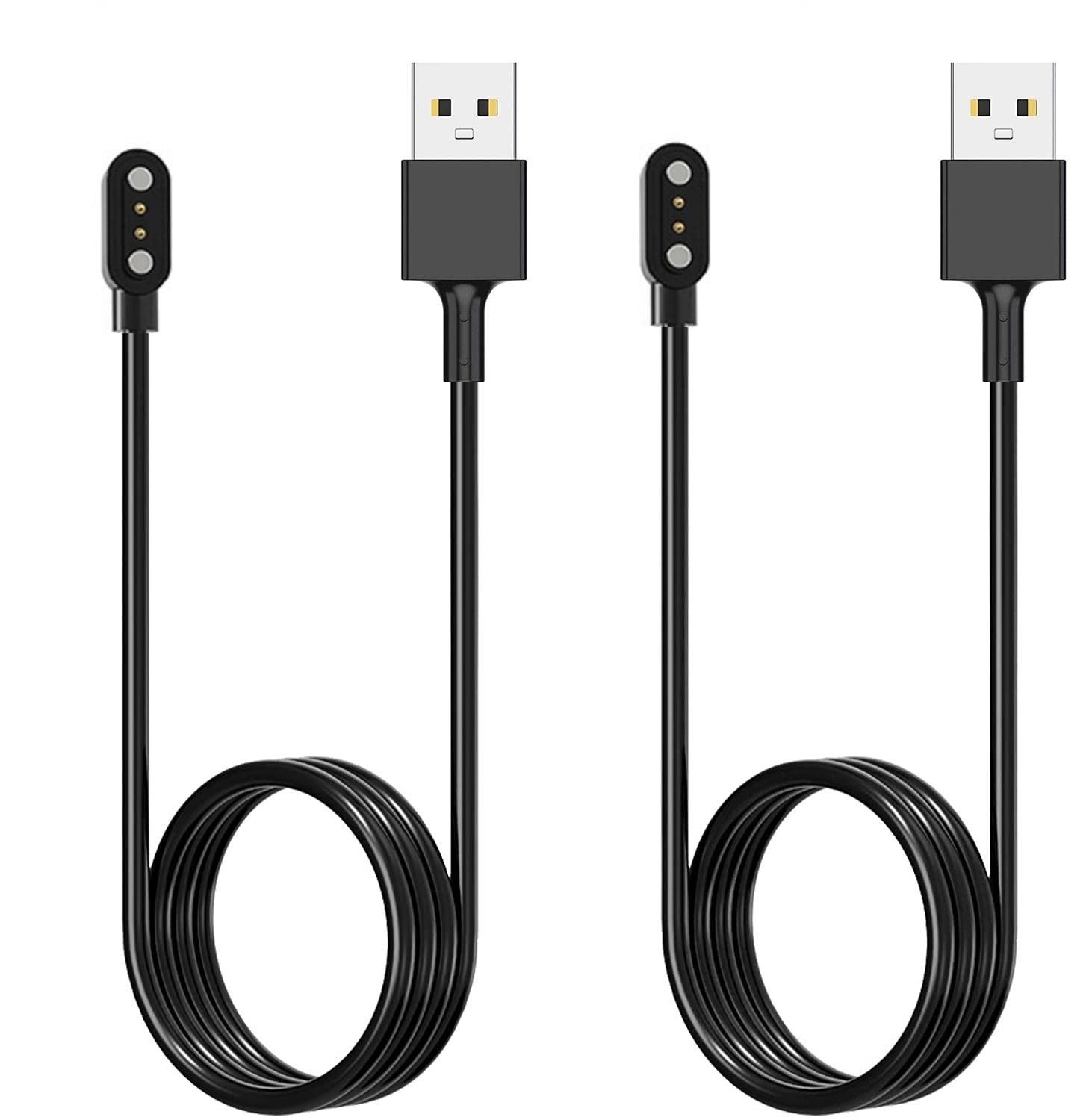 [2-Pack] 3.3FT Smart Watch Charger Magnetic USB Charging Cable for Letsfit…