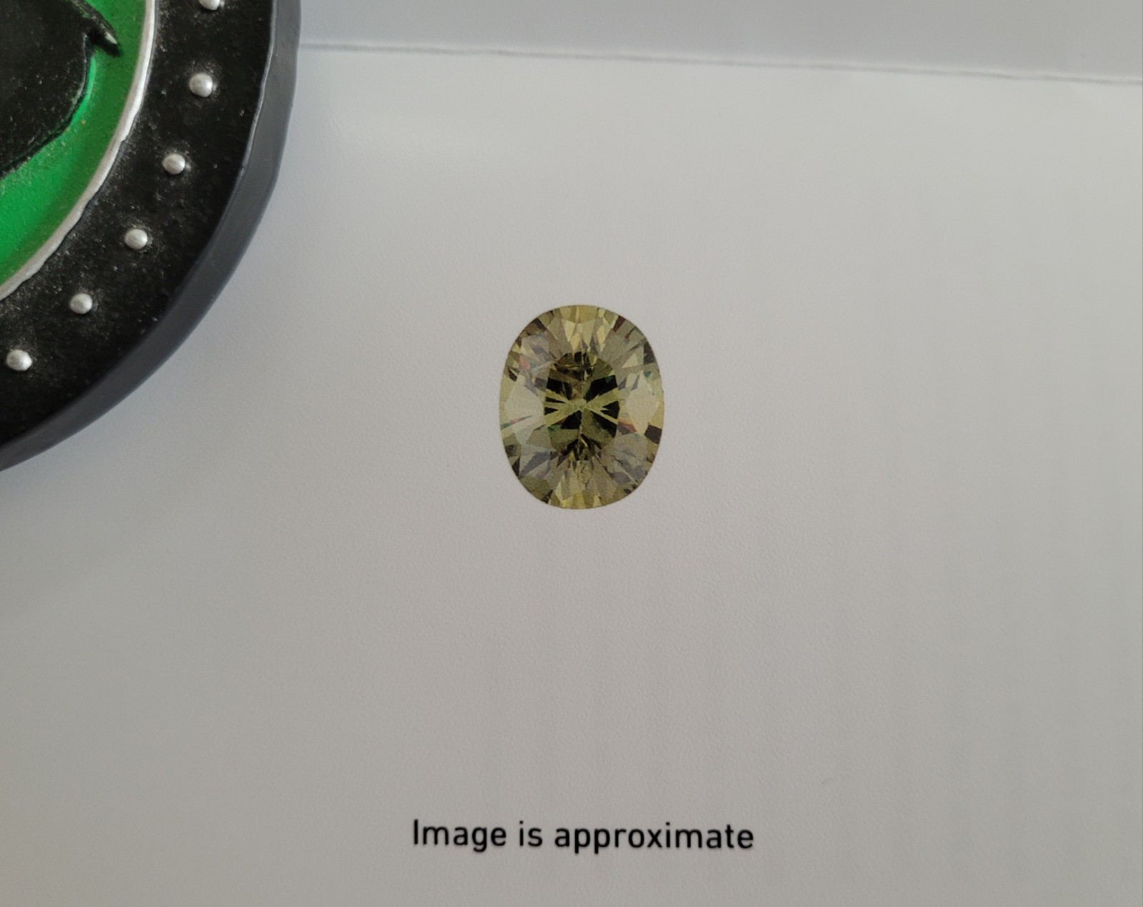 GIA Certified Demantoid Andradite Garnet 1.08cts Oval 6.90×5.48x 3.74mm Gemstone