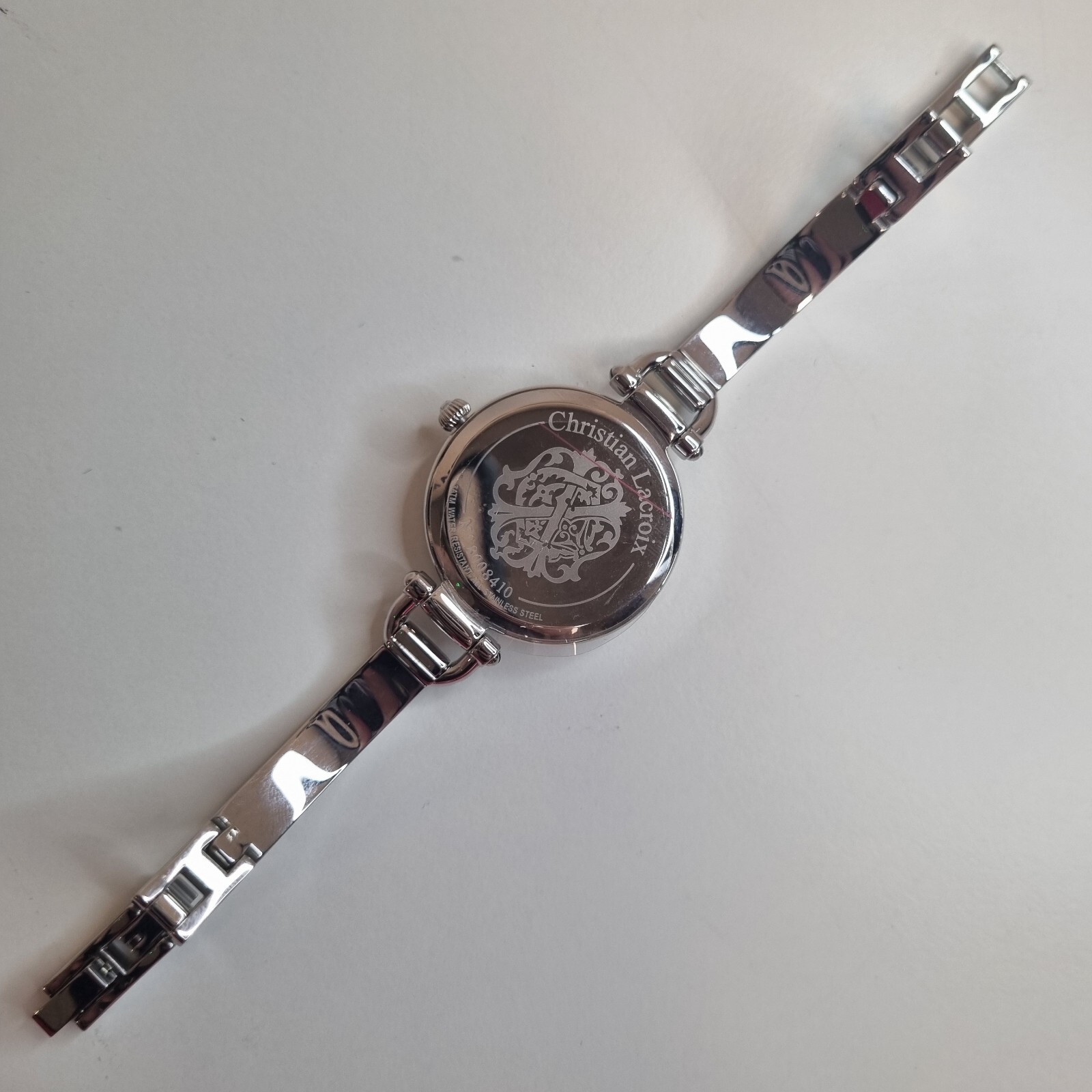 Christian Lacroix Silver Abstract Floral Ladies Watch New Old Stock N°8008410