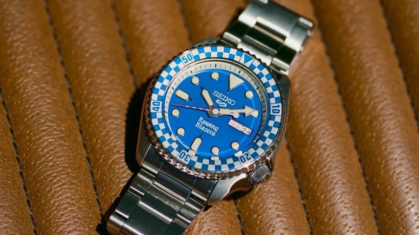 Blue 42MM – Seiko 5 X Rowing Blazers X Wind Vintage Rally