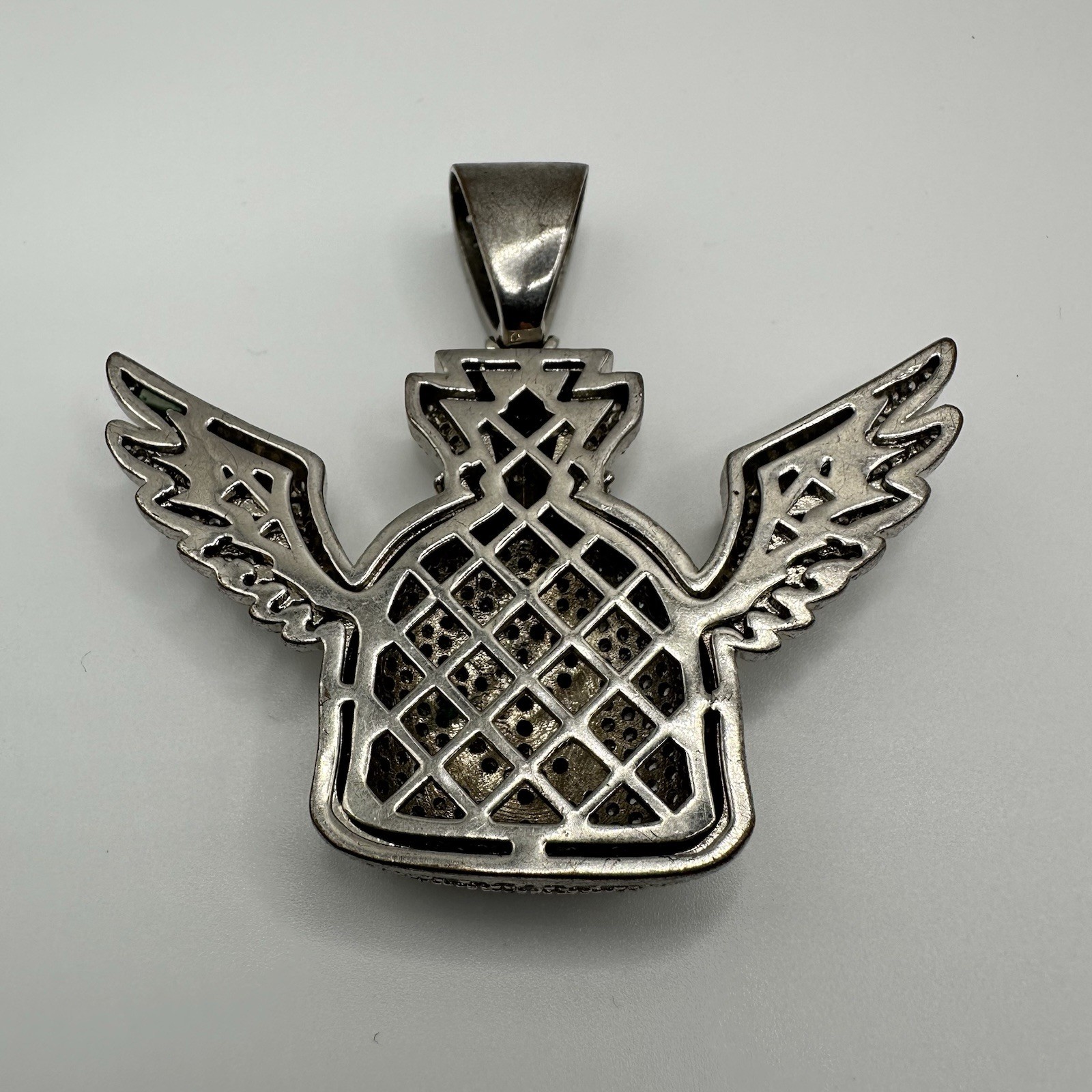 Real Moissanite Custom Money Bag Pendant