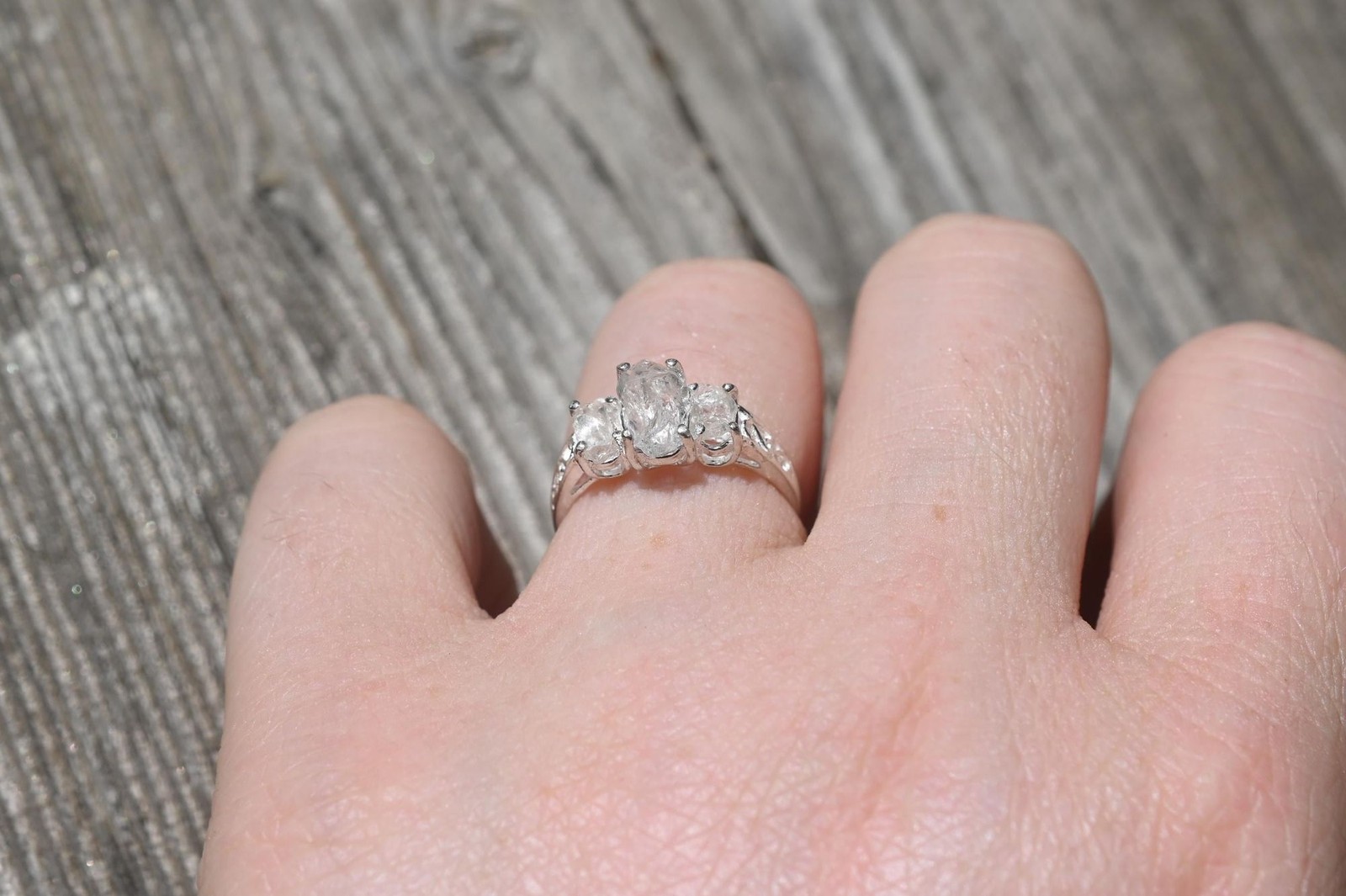 Engagement ring Lake county diamond sterling silver size 3 4 5 6 7 8 9 10 11 12