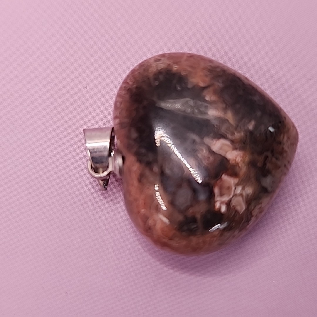 NEW TGS Jewelry Heart Shaped Crystal Pendent + Bonus Mini Pendent