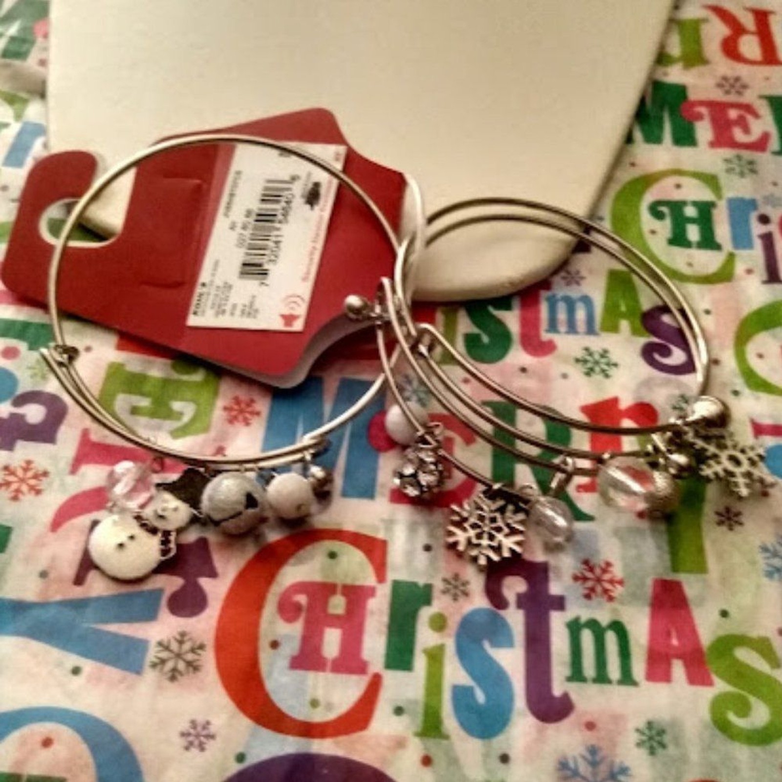 3pc SET KOHL’S Holiday Winter Jingle Bell/Snowflake/Snowman Charm Bracelets**NEW