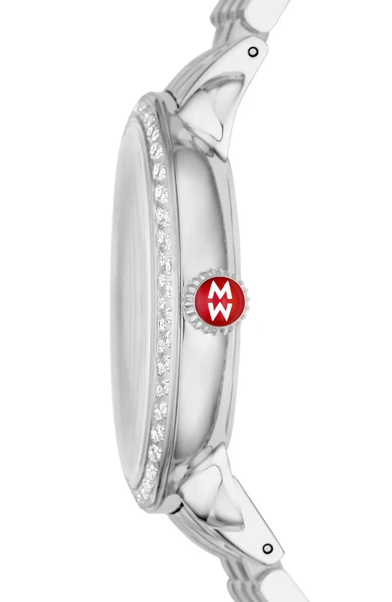 New Limited Edition MICHELE Serein With White Sunray Dial Diamond Ladies Watch