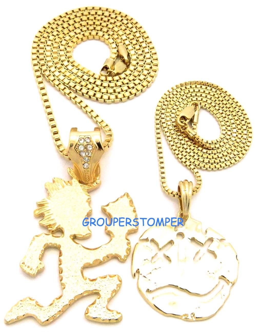 Juggalo Pendant Necklace Set New 24″ And 30″ Box Link Style Chains Insane
