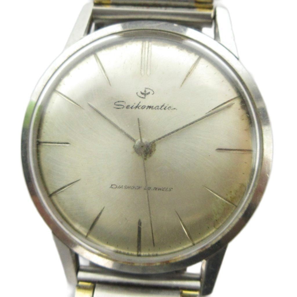 SEIKO Matic J14075 Watch Vintage Antique Automatic 20 Jewels Silver Color GY18 M