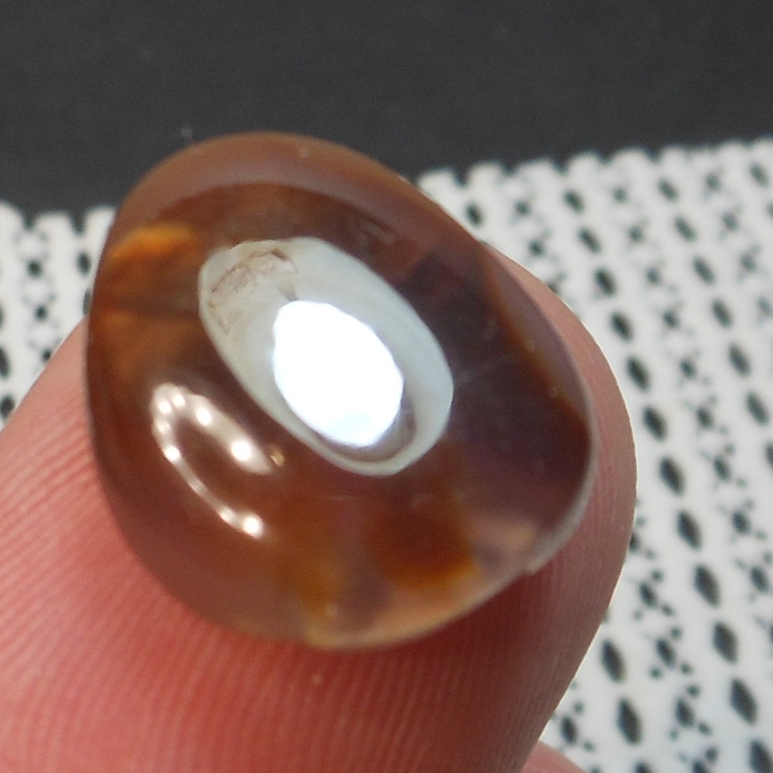 11.00ct Mexican Fire Agate 16.5mm x 13.6mm x 6.1mm