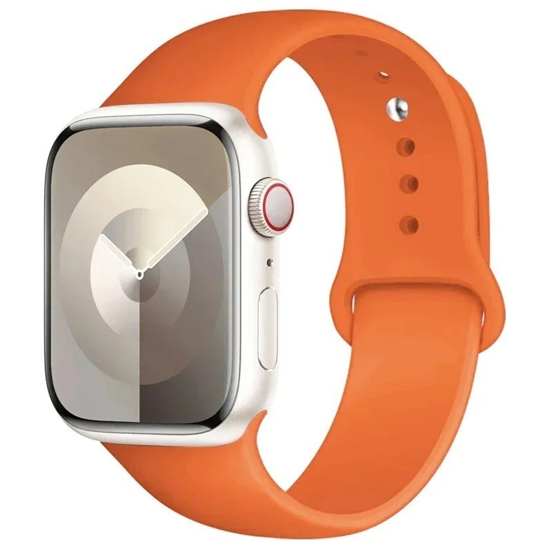 Silicone Narrow Sport Band for Apple Watch Series 11, 10, 9, 8, 7, 6, 5 SE