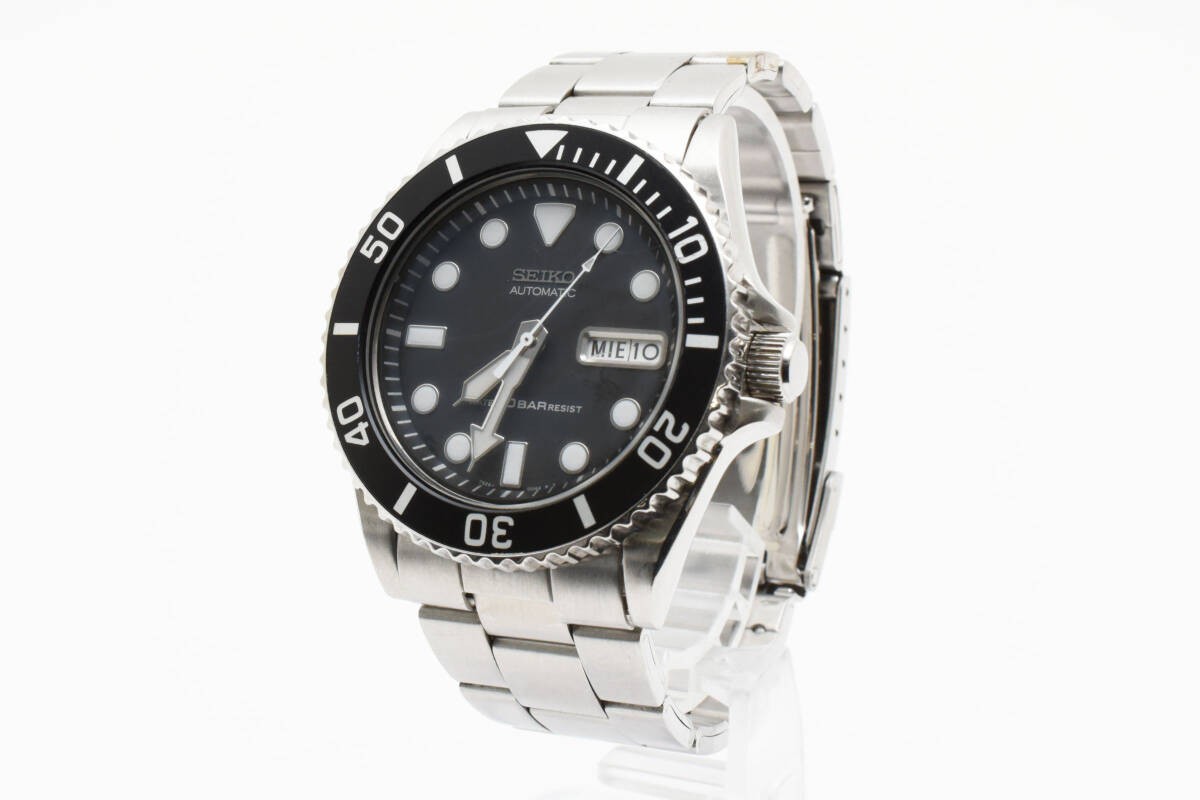 Excellent condition working Seiko Diver Day Date Round Black Face 7S26 0040 Auto