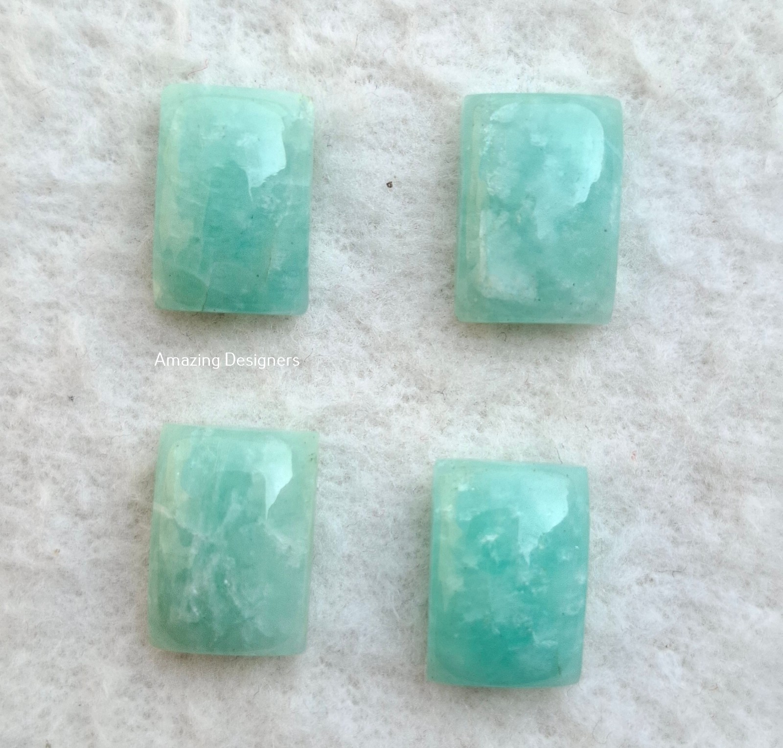 Natural Amazonite Rectangle Cabochon 6x8mm to 20x25mm Loose Gemstone