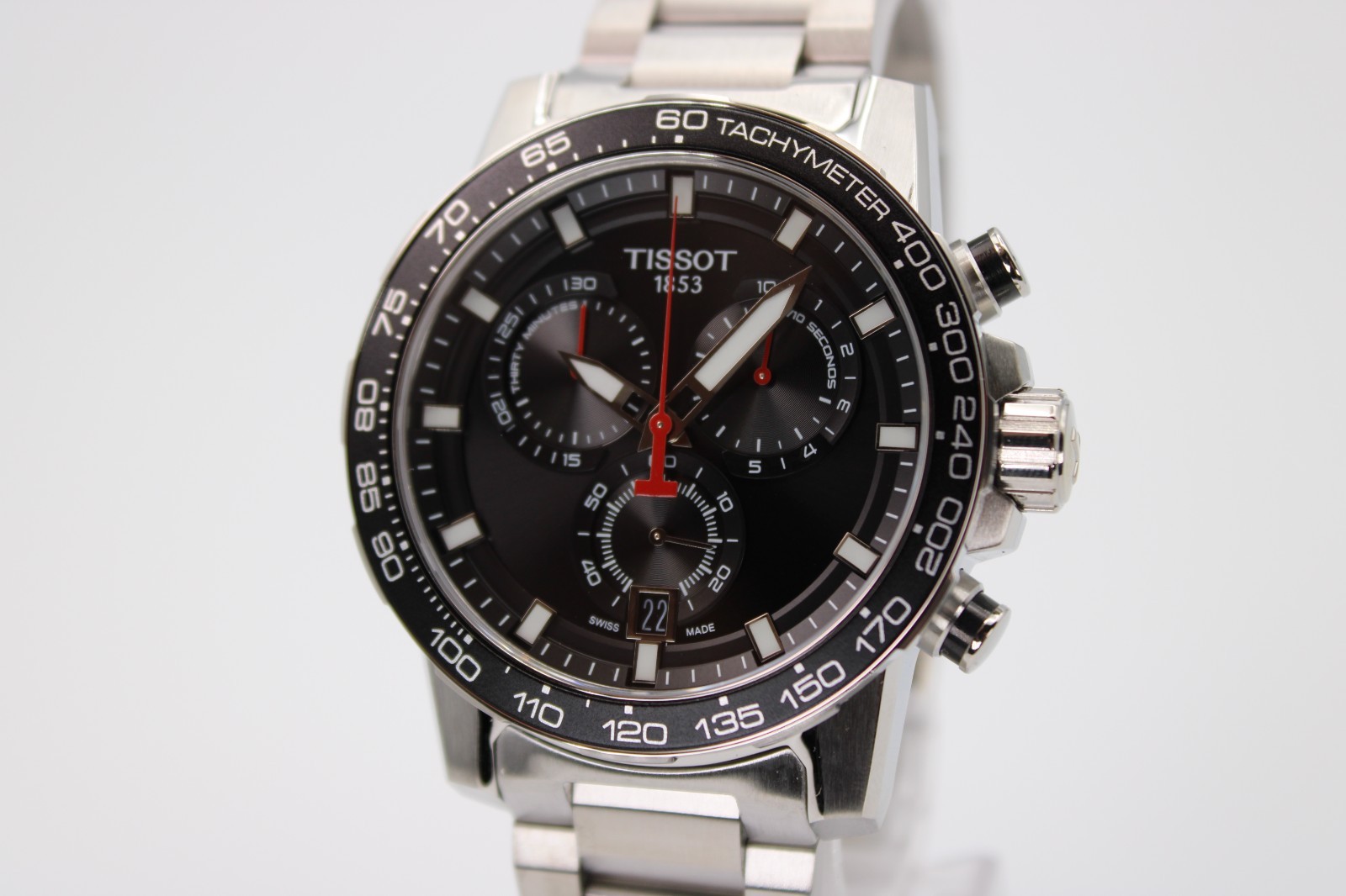 TISSOT Supersport Chrono T125.617.11.051.00 Quartz Black Dial Men’s Watch 45.5mm