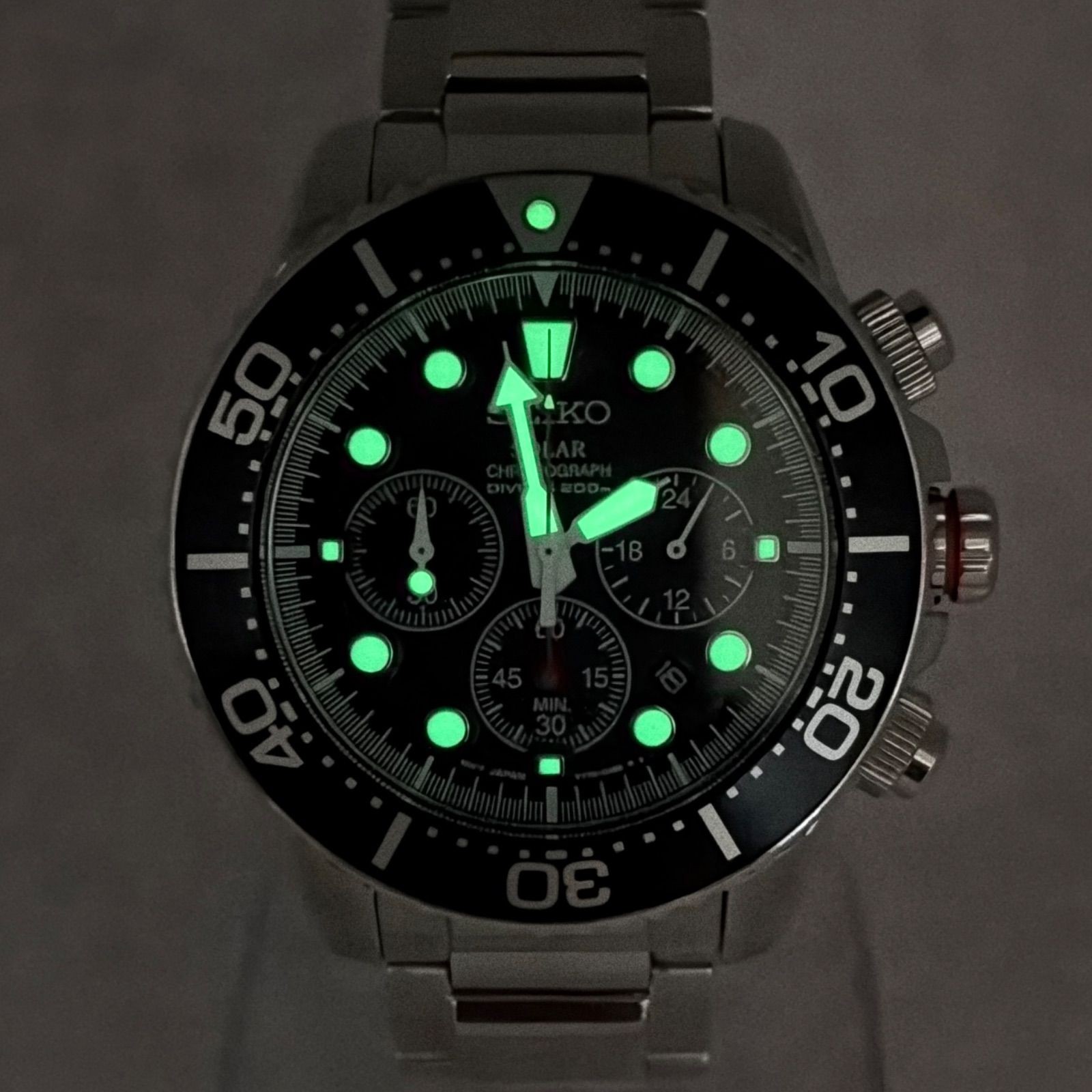 (T891) , Normal Operation SEIKO PROSPEX Diver’s Chronograph SSC015 V175-0AD0
