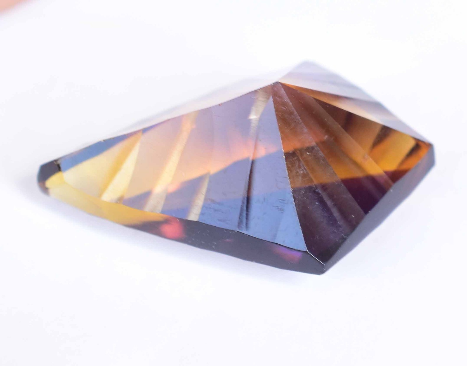Natural Bolivia Ametrine Bi-Color 19.30 Ct Untreated Certified Loose Gemstone