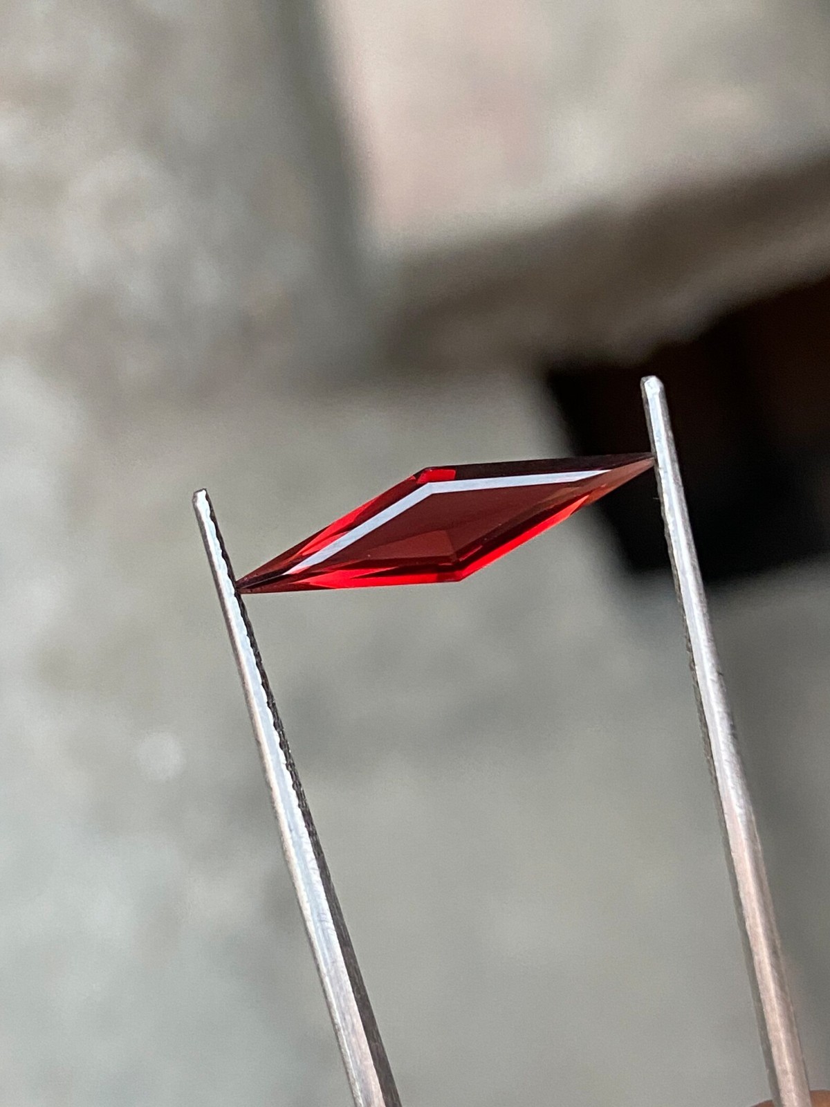 Unique Fancy Cut 12 Ct Garnet Loose Stone Natural GIE Certified Jewelry Gemstone