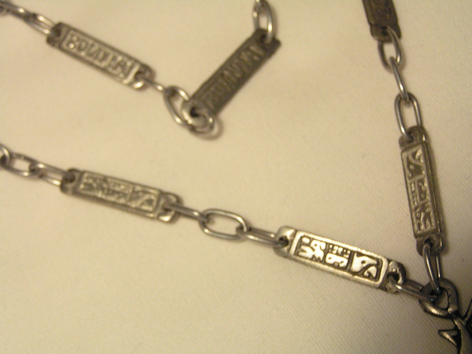 …Vintage Unusual Bolivia & Cross Pendant Necklace…