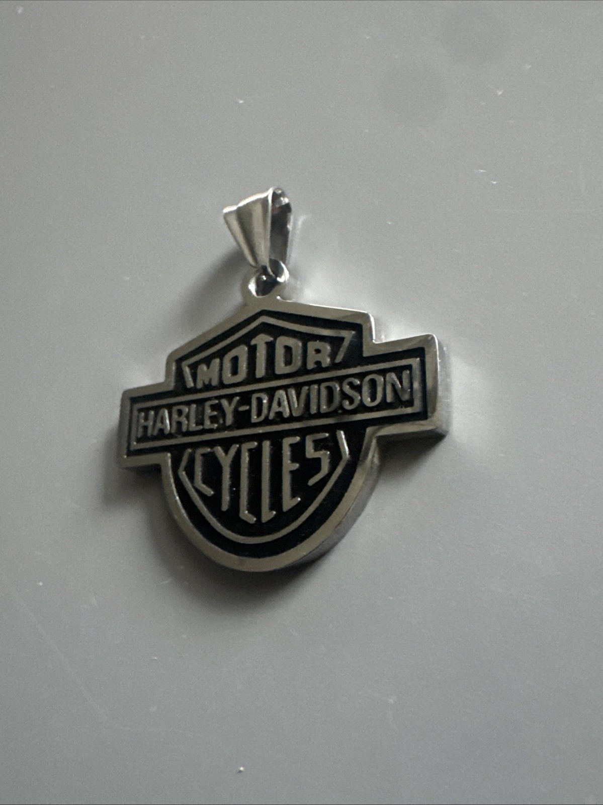 Harley Davidson Pendant Motorcycle Bike Cross 24 Inch Chain Stainless Steel