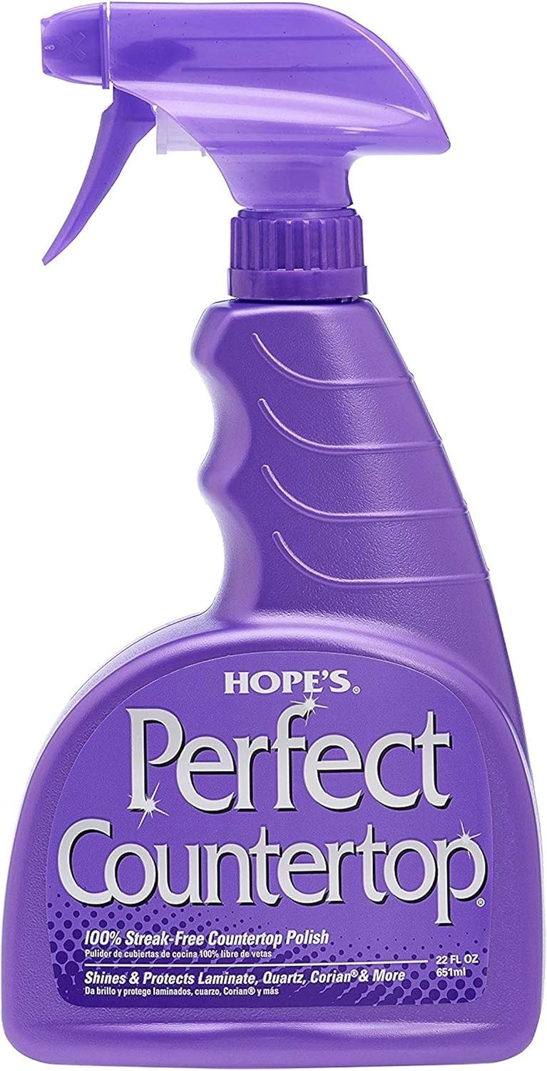 HOPE’S Perfect Countertop Cleaner and Polish 22-Ounce, Streak-Free…