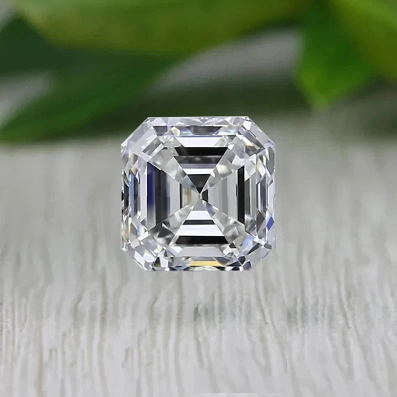 CERTIFIED 1.05 Ct Earth-Mined Natural Diamond asscher cut LOOSE VVS1/ 5.5 mm