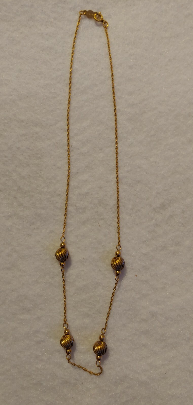 14K GF GOLD FILLED 1/20 NECKLACE – NON MAGNETIC – 15 1/2 in LONG