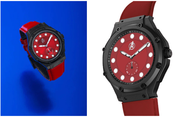 Meister Marvel Avengers Wanda Ultra Slim Red limited edition watch. 054/100