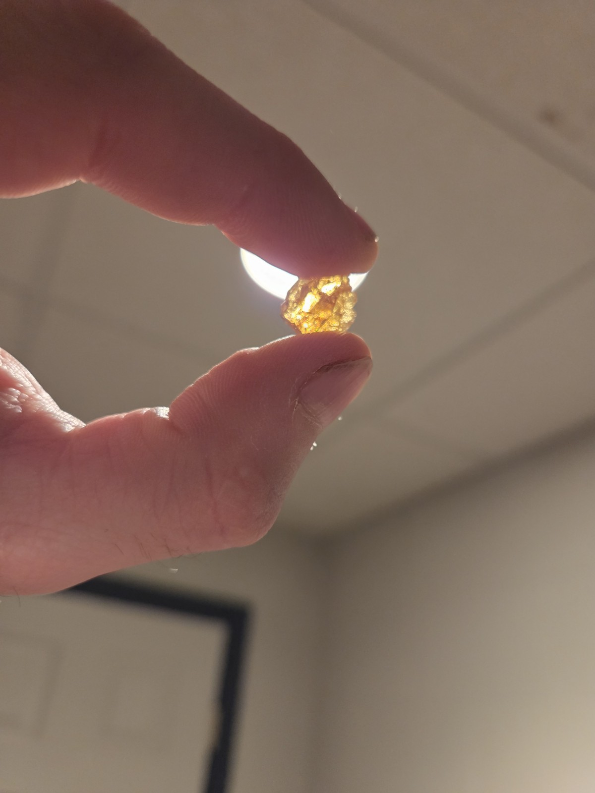 51 Ct Natural Sphene (Titanite) Rough Lot | Yellow Fire Dispersion | Pak