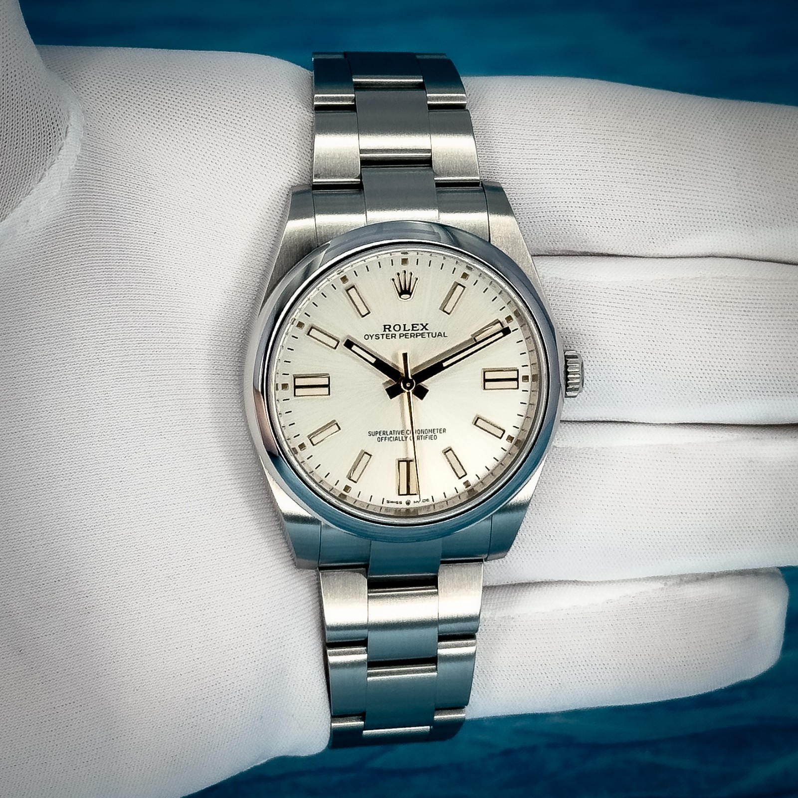 2020 Rolex Oyster Perpetual Silver Dial 41mm 124300 – Full Set