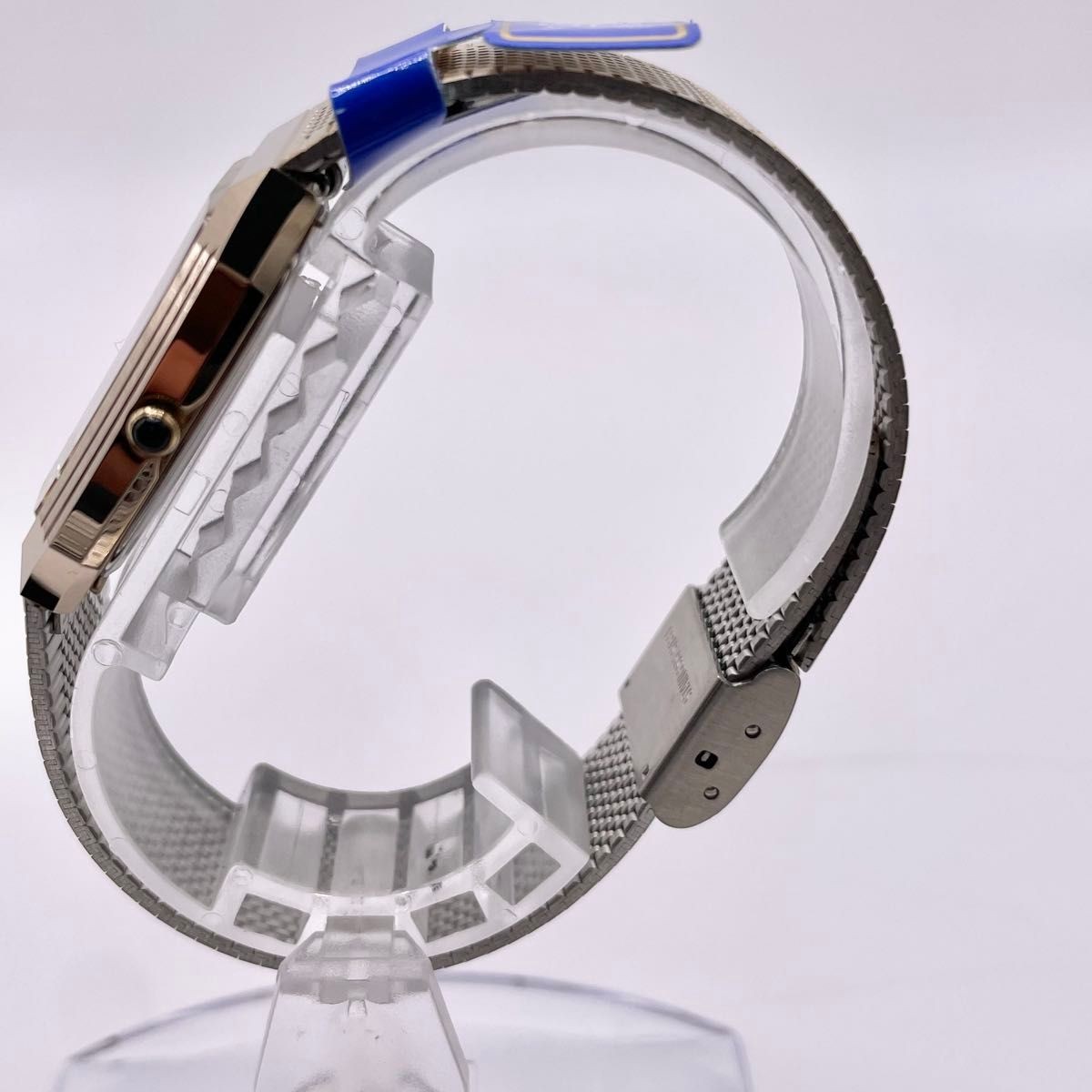 Brand new AUREOLE Quartz Watch Gold Square Cut Glass Men’s