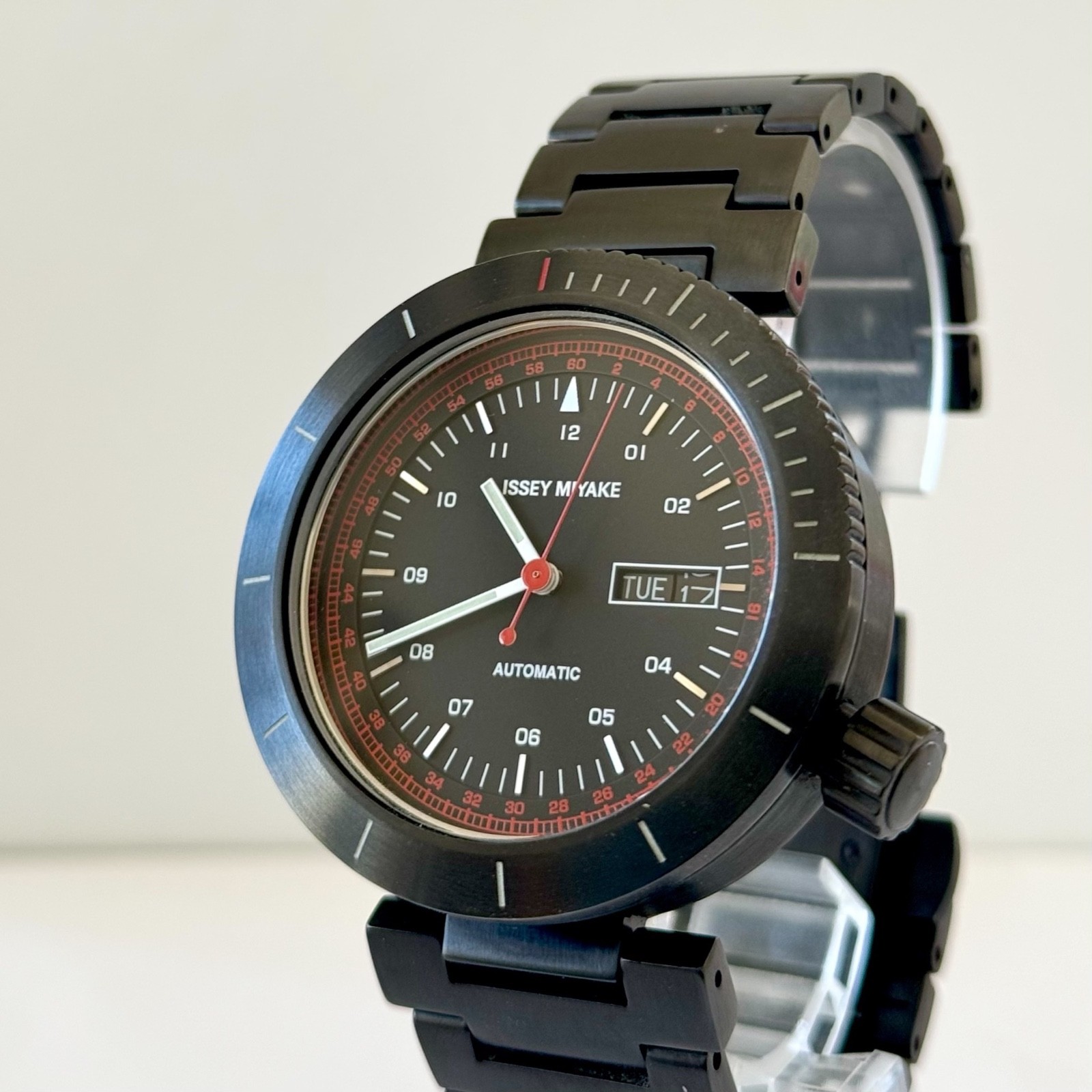 ISSEY MIYAKE Mens W Automatic Watch NH36-0010 Works well