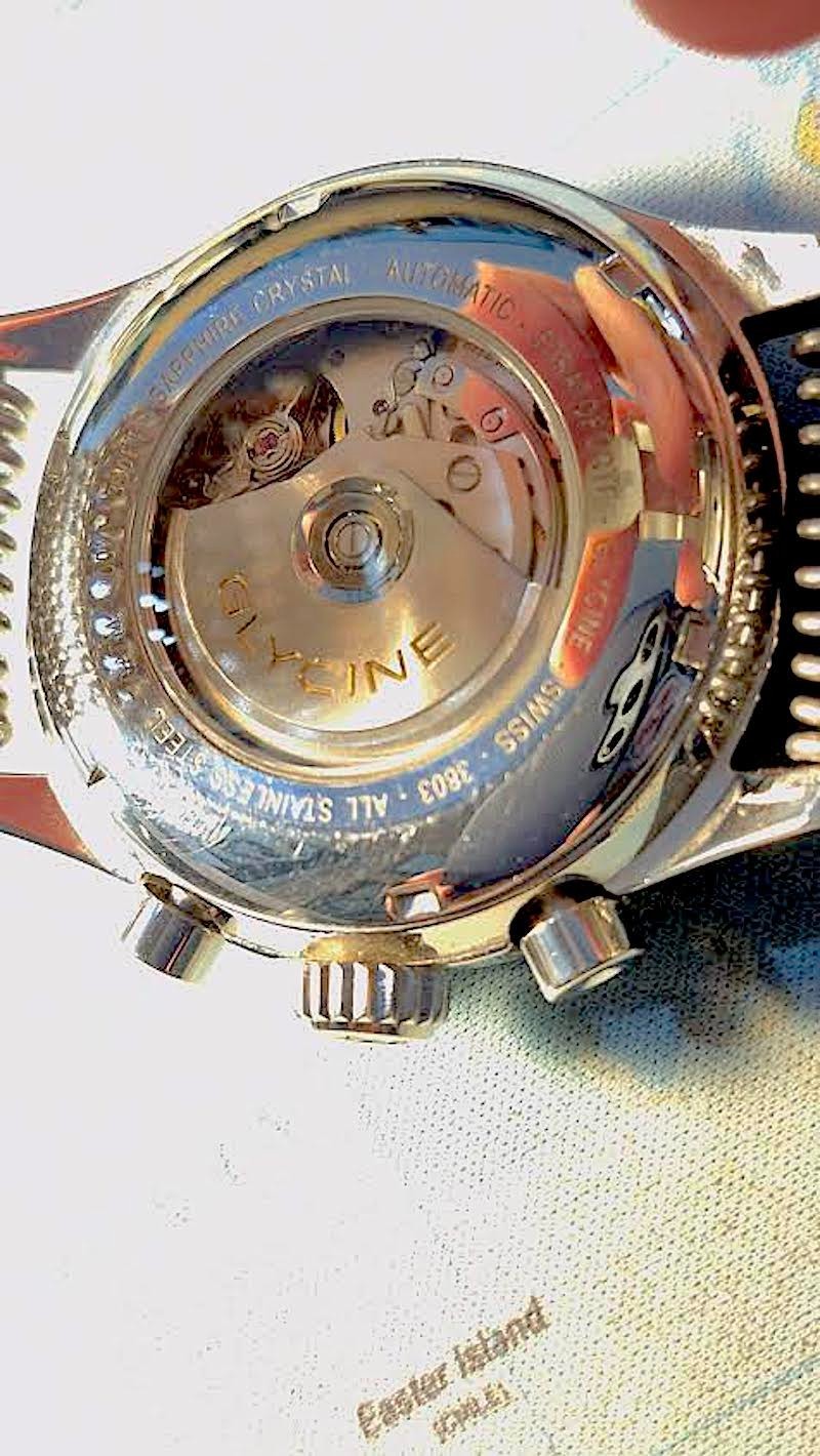 Glycine Stratoforte Automatic Men Watch Swiss Made Stainless Steel
