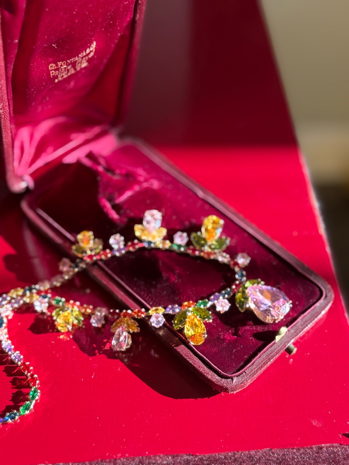 Summer Multicolour Gemstone Necklace Jewelry Luxury Gift For Her, Comes With Box