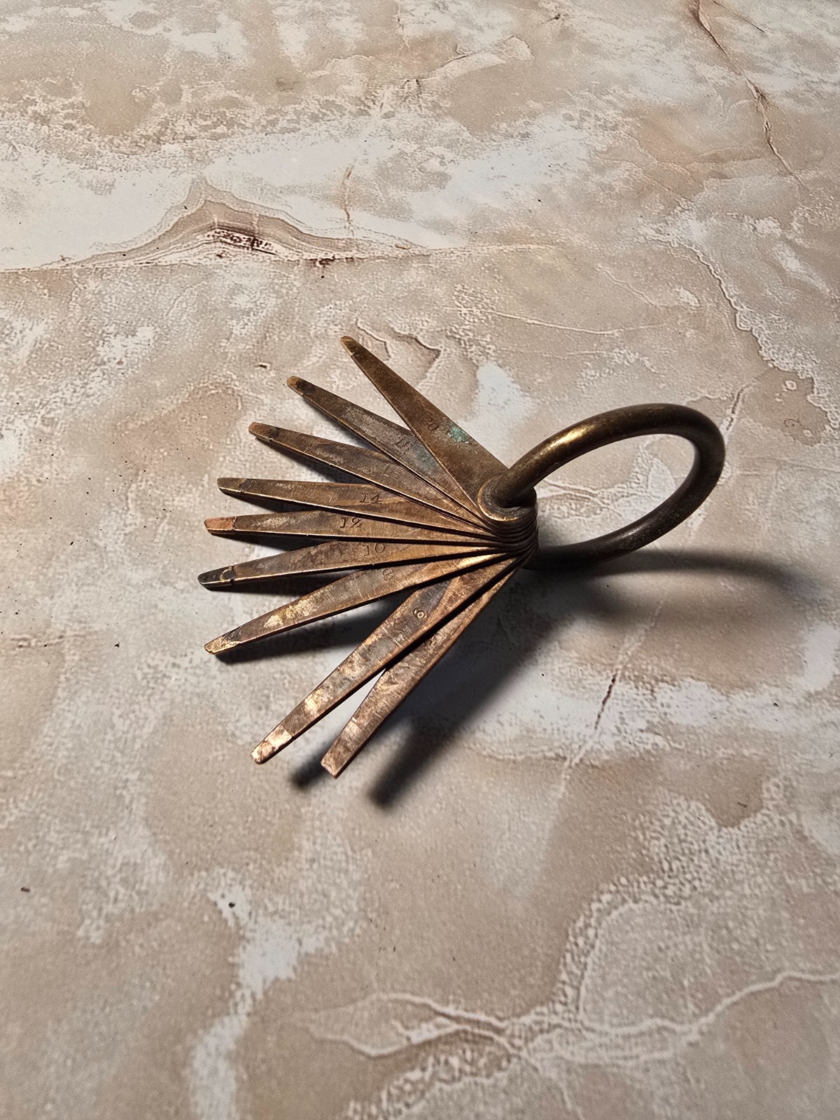 9 Vintage Gold Testing Needles 4kt to 20kt U.S. Standard Ring Jeweler’s Tool