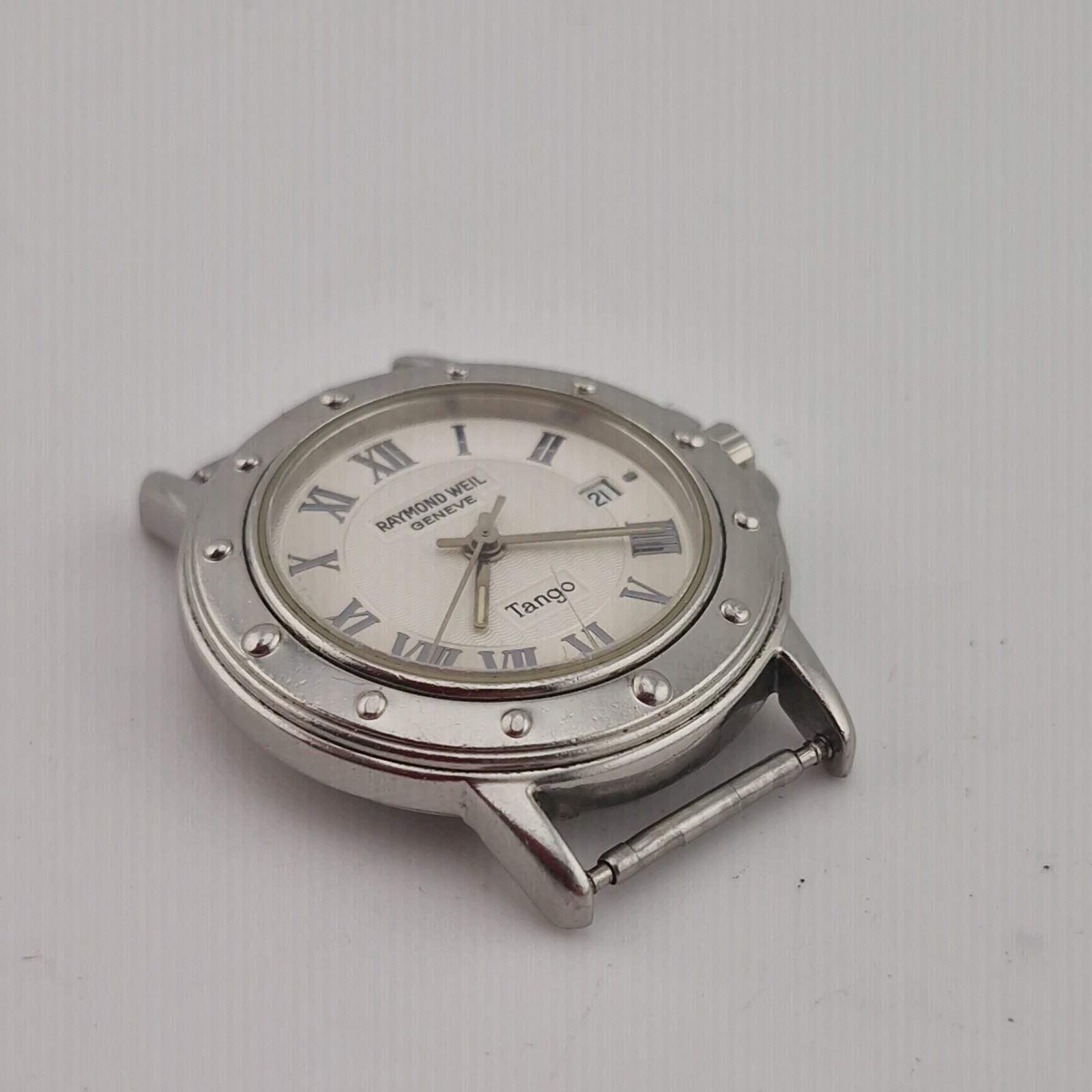 Raymond Weil Tango Watch Womens 28mm Stainless Steel Date Swiss 5360 New Battery