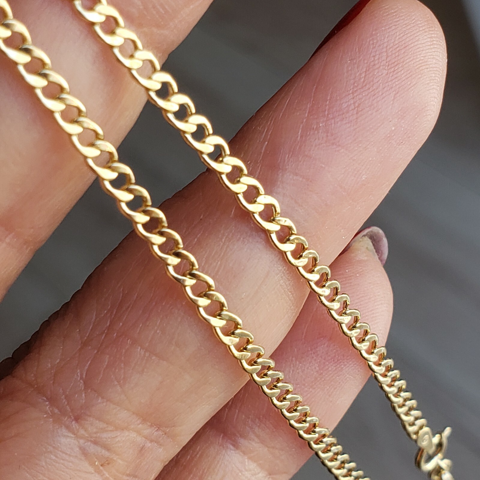 Real 10k yellow gold miami cuban anklet 10 inches long 2 mm