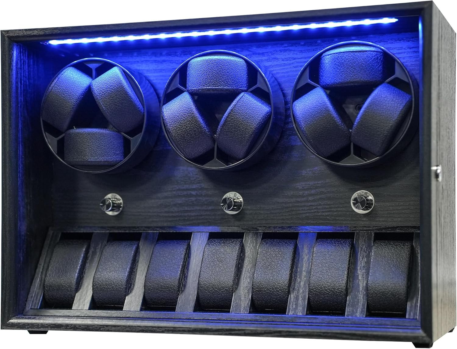 Watch Winder for 4/6/9 Automatic Watches, Rotating Watch Box 5 Rotation Modes Se