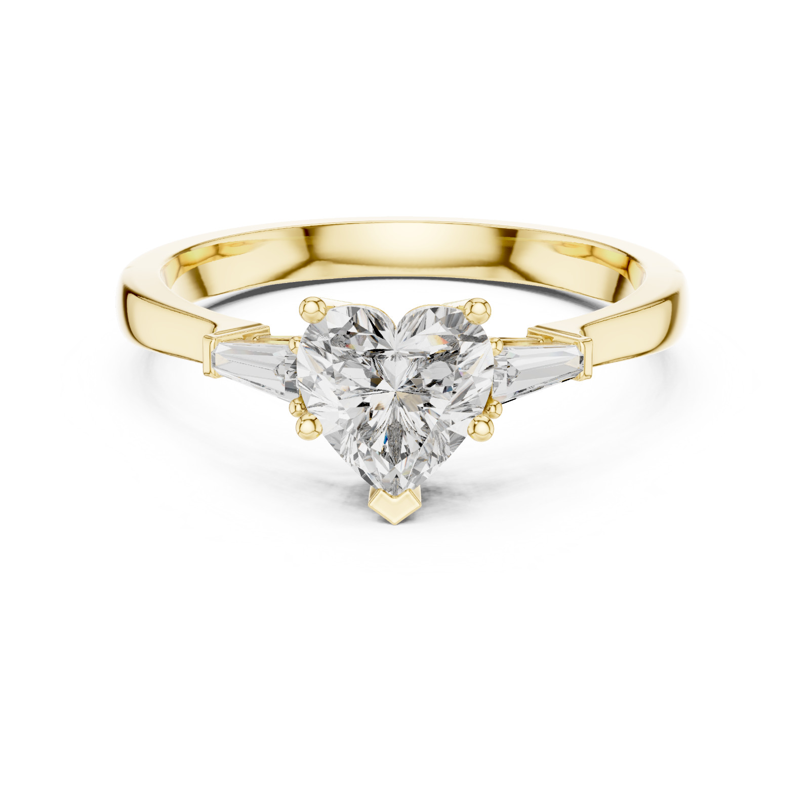 2 Gm Lab Grown Diamond Engagement Ring Luxury Silver Jewelry Gift For Her