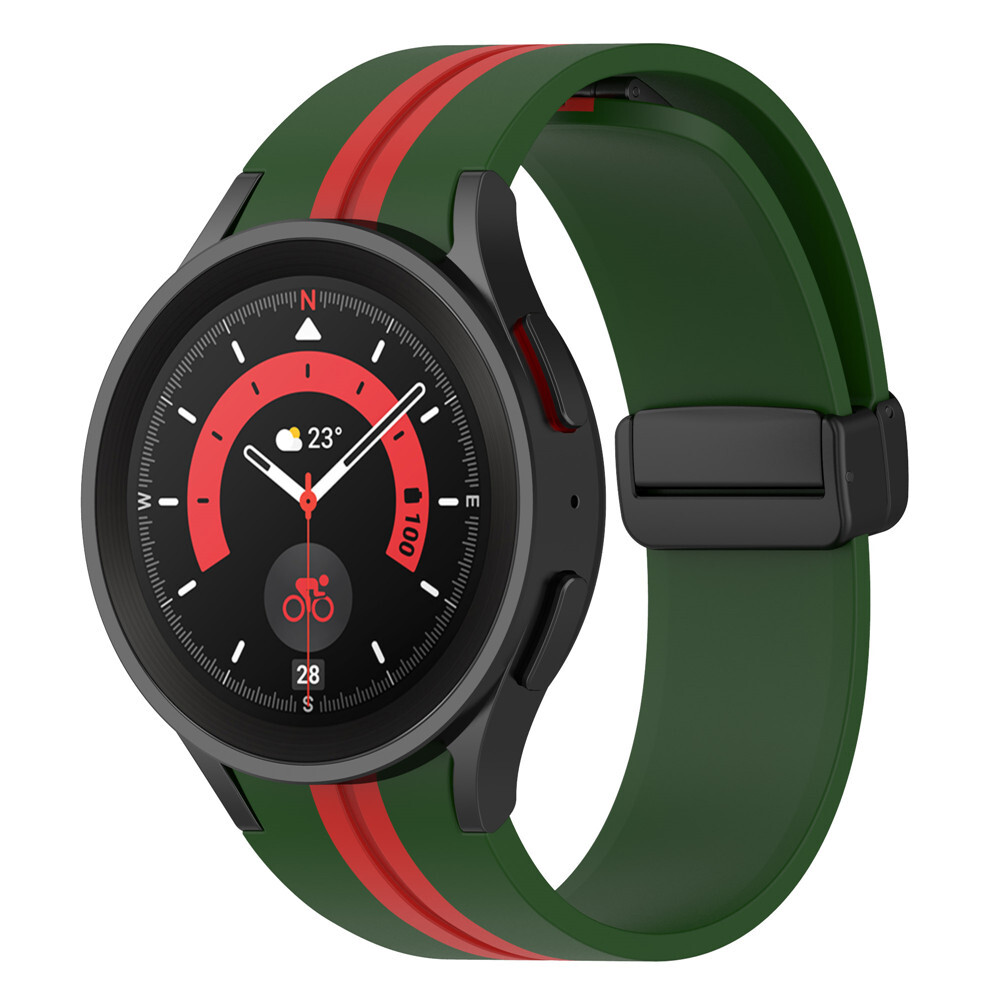 For Samsung Galaxy Watch5 40 44mm 5 Pro 45mm 4 Classic 42mm Silicone Strap Band