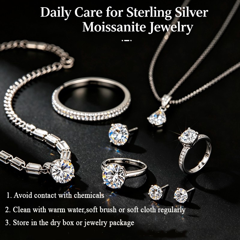 Real Round Moissanite Flower Tennis Bracelet Women’s Chain 925 Sterling Silver