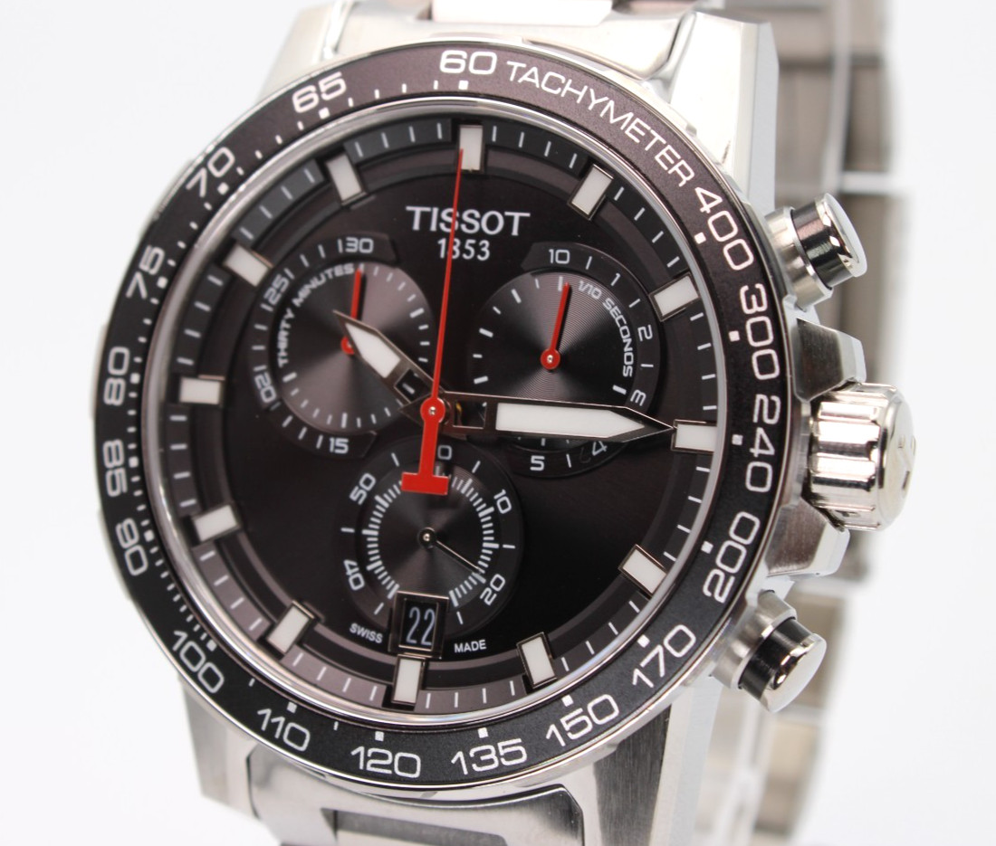 TISSOT Supersport Chrono T125.617.11.051.00 Quartz Black Dial Men’s Watch 45.5mm
