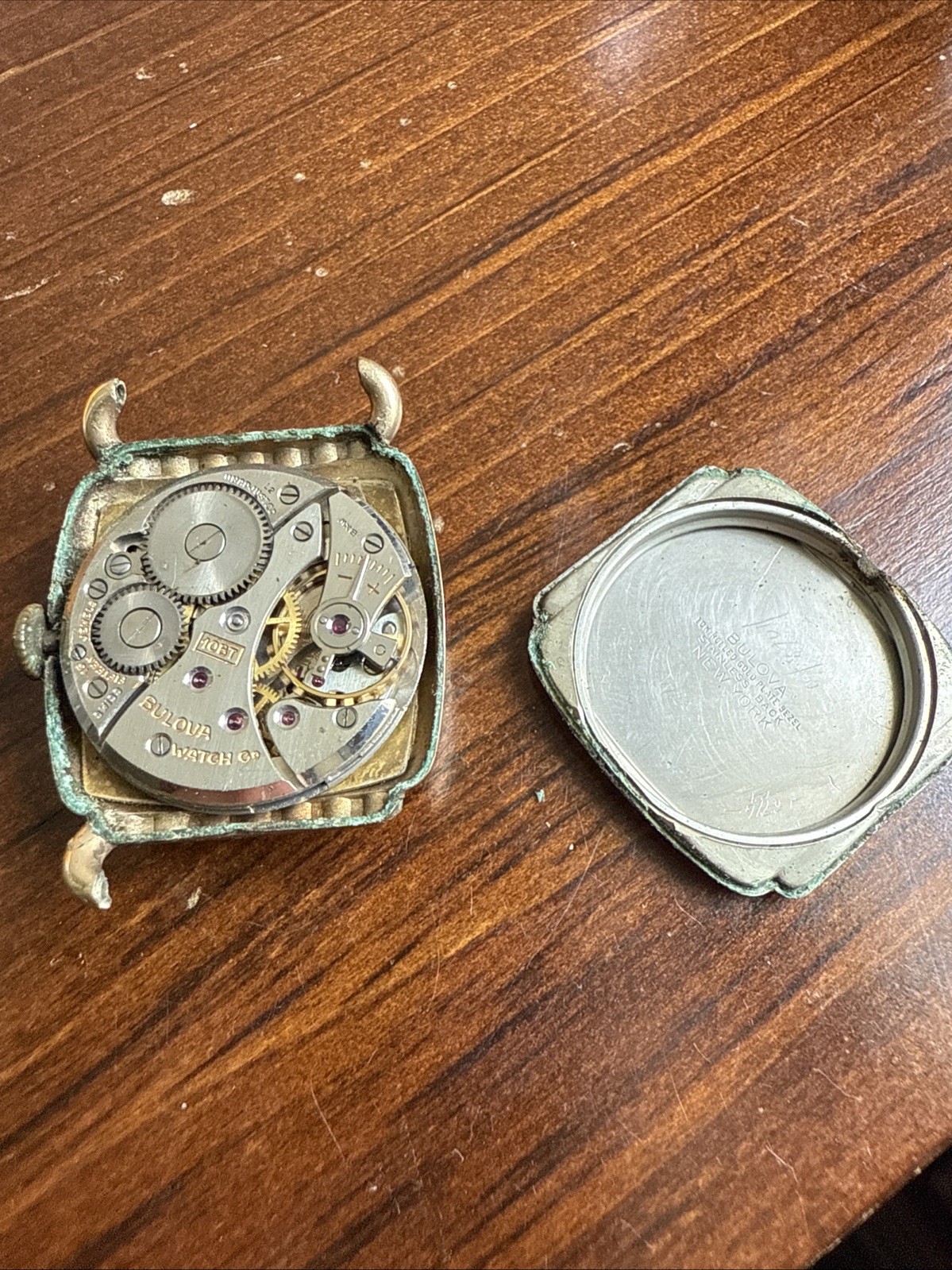 Bulova Director Tank Watch Working Broken Lug