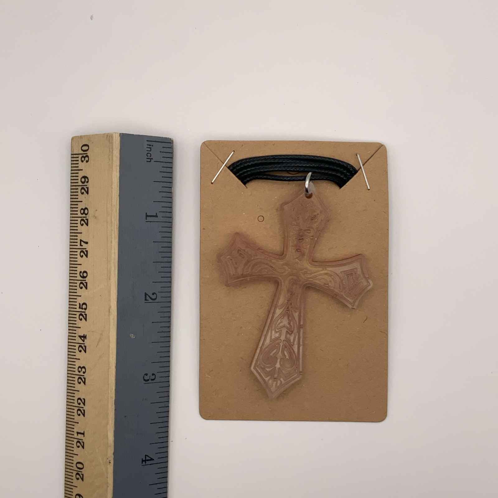 House Of David Handmade Cross Necklace Golden Ember