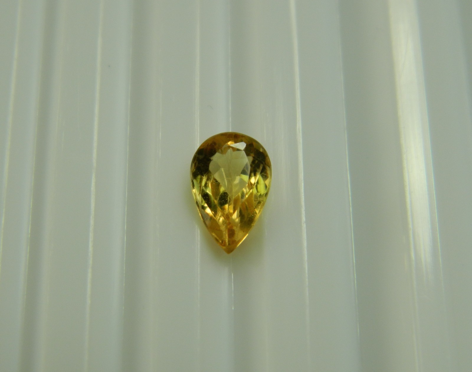 Imperial Topaz 1.12 Ct Clarity VVS Pear Cut Natural Golden Brazil I215